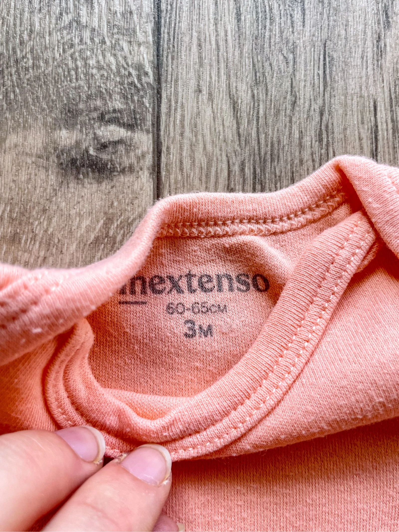 Lot of pink, grey and beige short-sleeved bodysuits size 3 months – photo 4